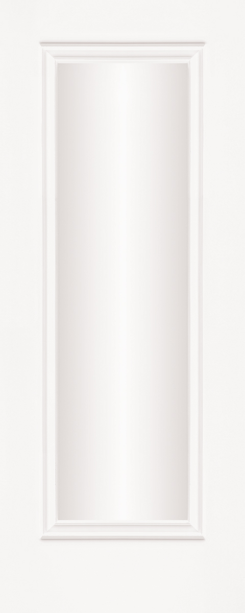 Zurich Deluxe Primed 1 Panel Shaker Glass Clear door