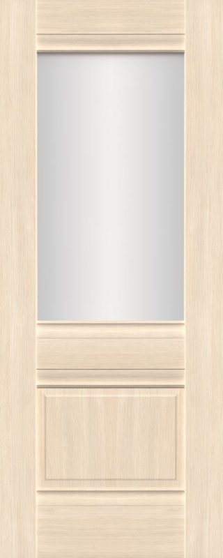 Albany Crema Oak 2 Panel Glass Clear door