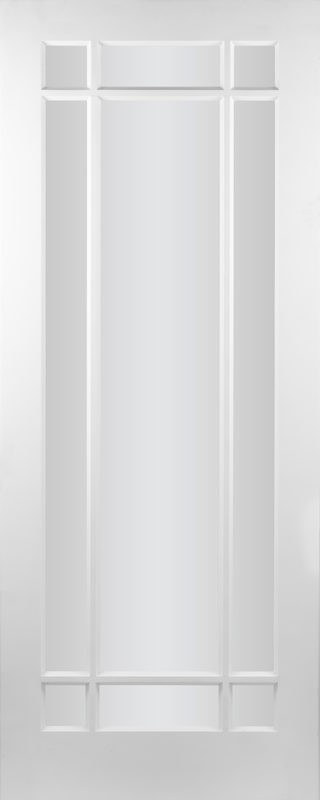 Arizona Clear 9 Panel Clear Glass door