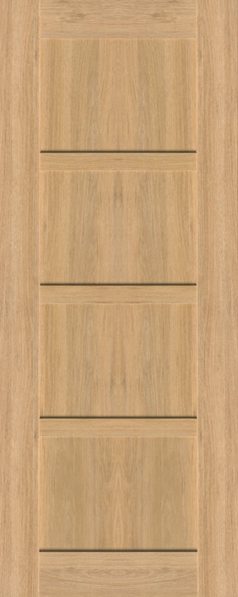 Augusta Natural Oak 4 Panel Shaker door