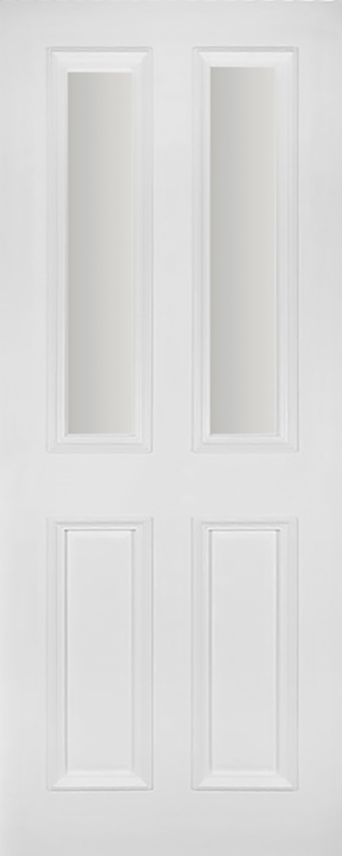Avoca 2 Panel 2 Glass Bolection Glazed Clear door