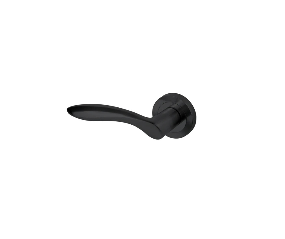 Baltimore lever handle, matt black