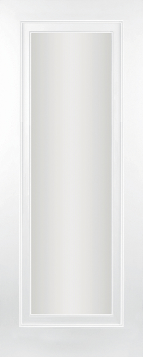 Carrick 1 Panel Double Hip Shaker Clear Glass door