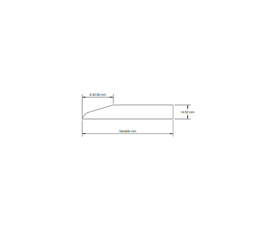 Chamfered architrave profile alt