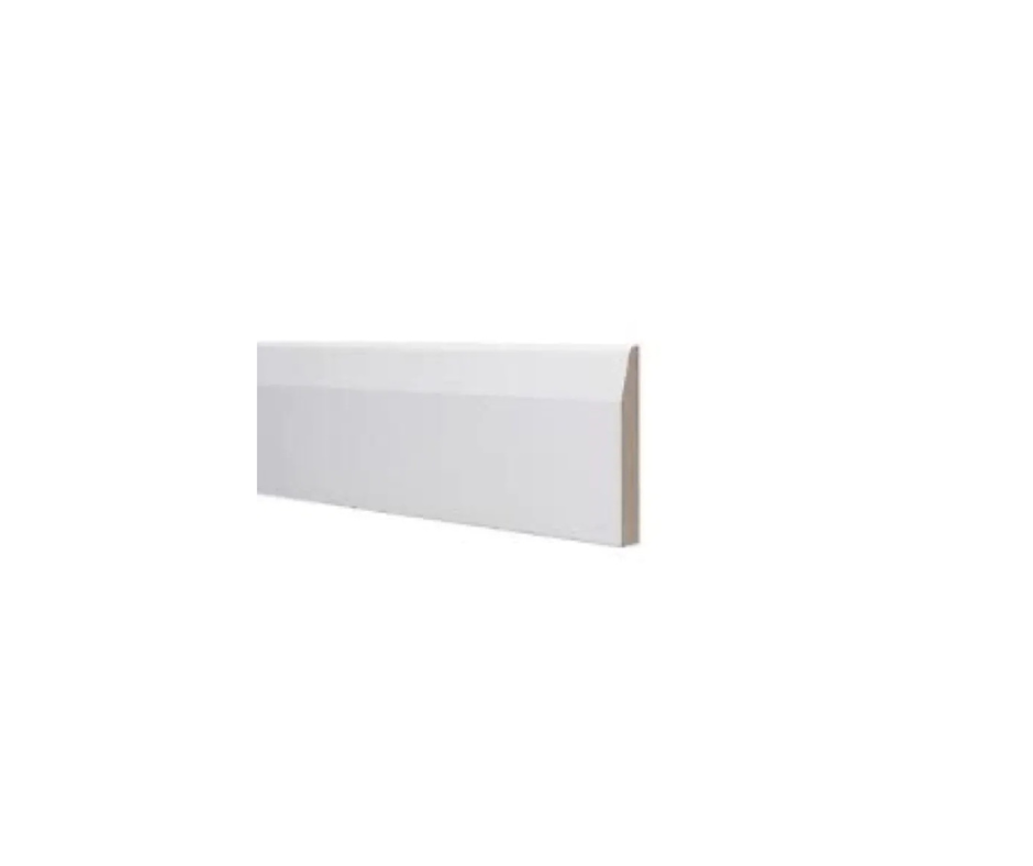 Chamfered skirting profile