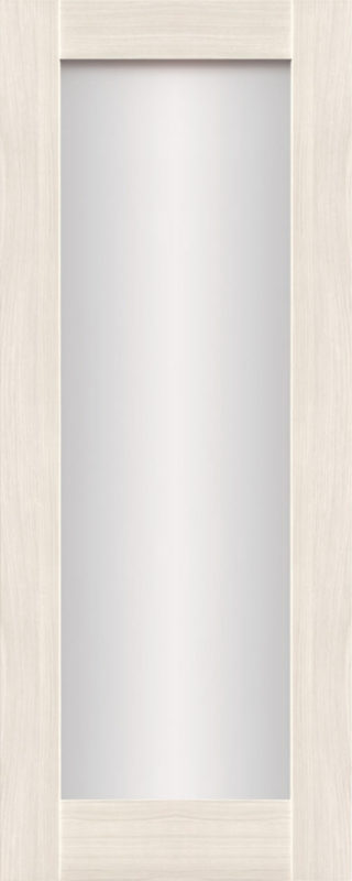 Cheshire Arctic Oak 1 Panel Shaker Glass Clear door