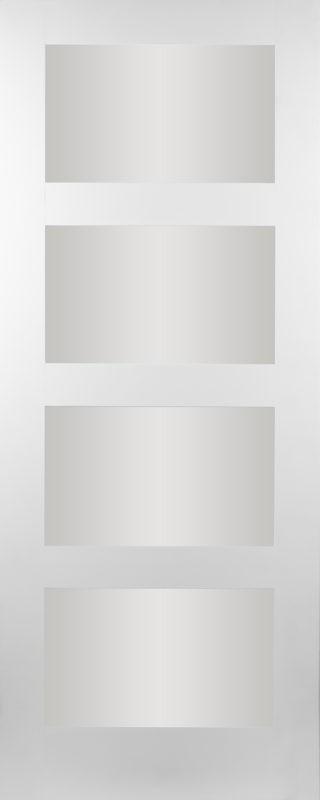 Columbus 4 Panel Shaker Clear Glass door