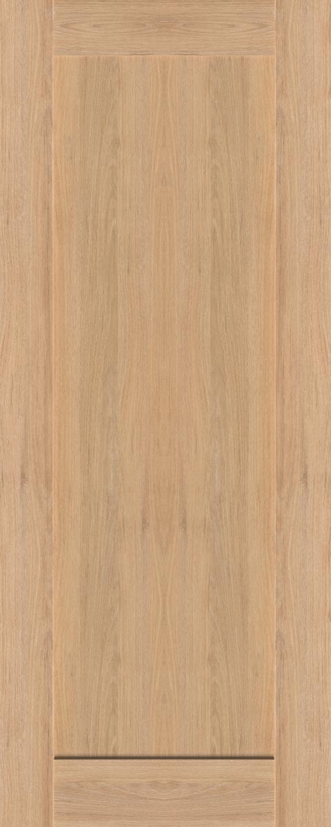 Hampton Natural Oak 1 Panel Shaker door