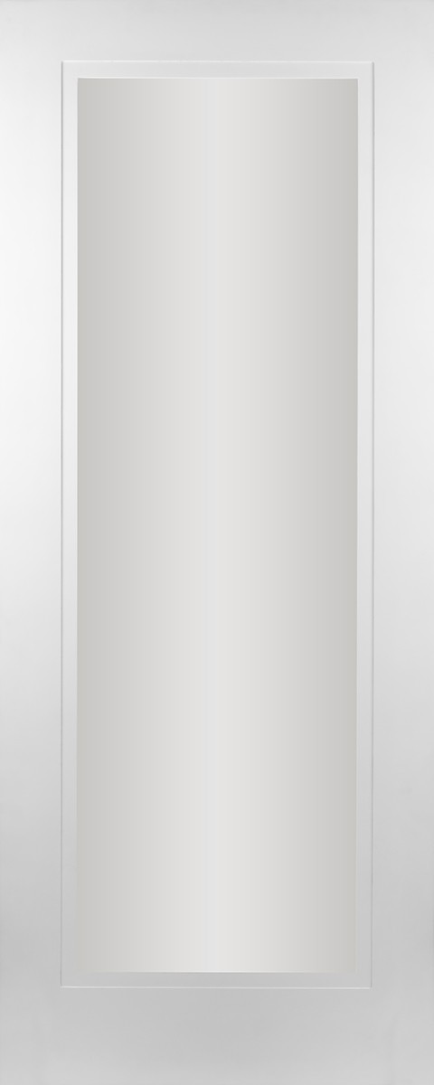 Madison 1 Panel Shaker Stepped Clear Glass door