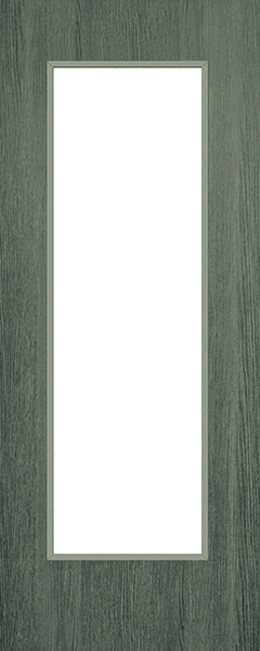 Napoli Grey 1 Panel Shaker Glass Clear door