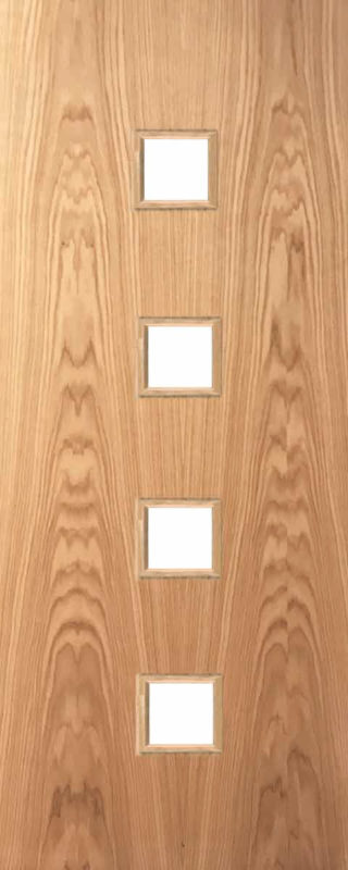 DFG20 Oak Maryland Clear door