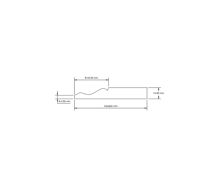 Ogee architrave profile alt