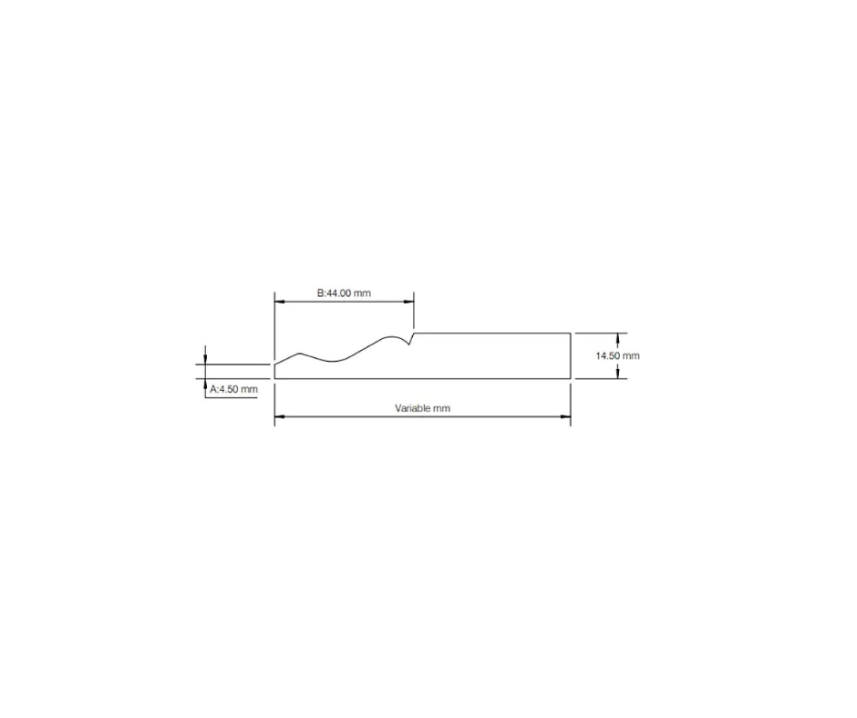 Ogee skirting profile alt